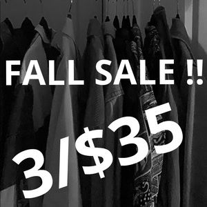 🍂 3/$35 FALL SALE !!